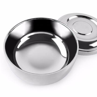 Monsera stainless steel soap bowl for wet shaving