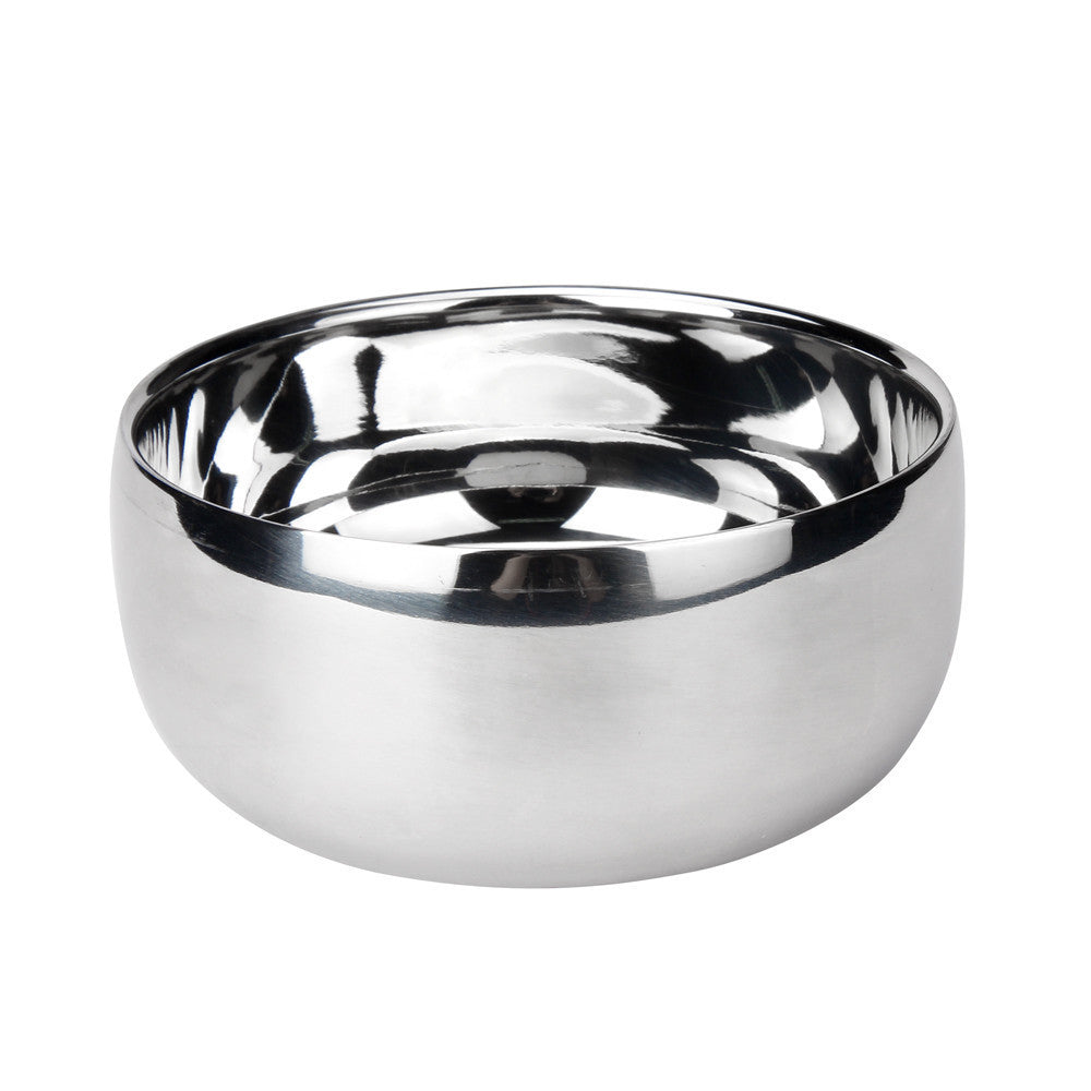 Monsera Stainless Steel Shaving Soap Bowl with lid