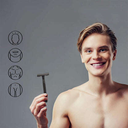 Monsera double edge safety razor – close-up