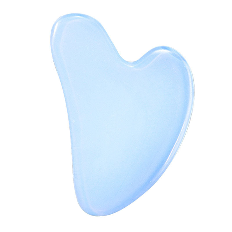 Monsera gua sha stone – natural veining up close