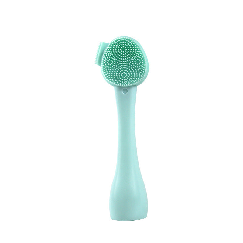 Monsera silicone cleansing brush for a daily face ritual