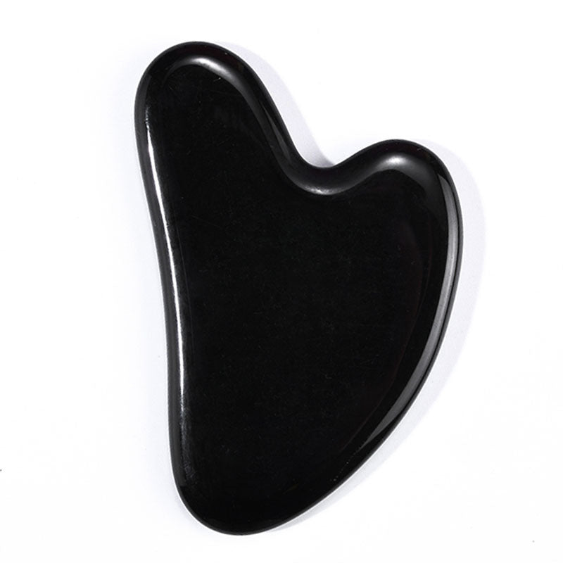 Monsera gua sha facial tool for de-puffing and relaxation