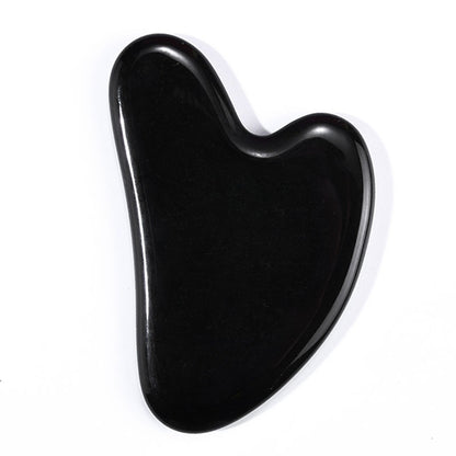 Monsera gua sha facial tool for de-puffing and relaxation