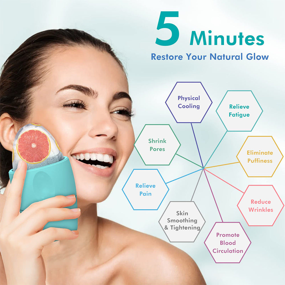 Monsera silicone ice roller mould for face icing